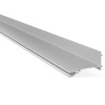 Aluminium muurprofiel, 400 cm, blank aluminium