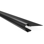Daktrim kraal aluminium 26 mm x 40 mm, lengte 2500 mm. Kleur zwart RAL 9005