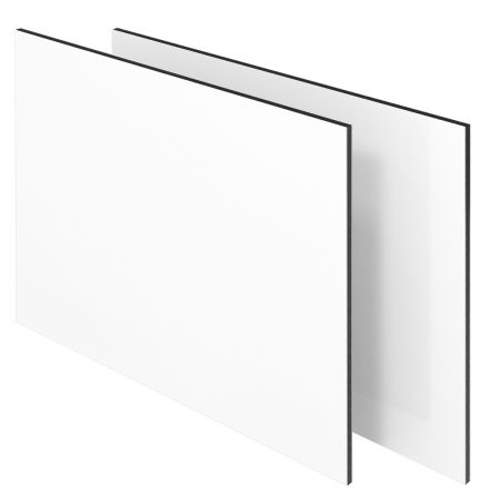 Alupanel-Dibond plaat, wit mat, dikte 4 mm