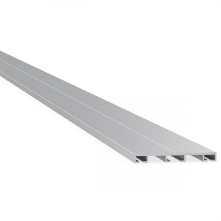 Aluminium verbindings-bovenprofiel, blank, 350 cm tbv kanaalplaten dak