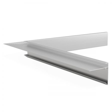 Binnenhoek daktrim aluminium 60 mm x 64 mm, lengte 400 mm