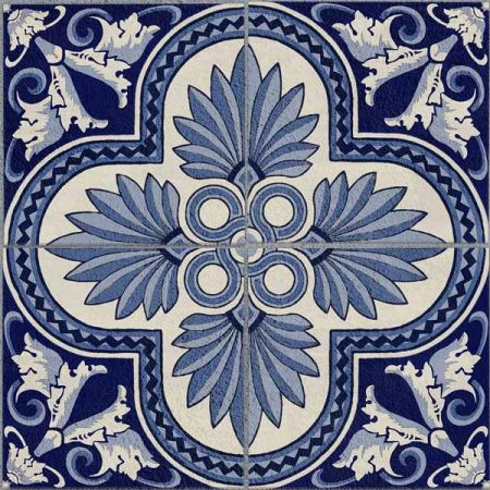 Wandpaneel Marino, blauw, mat