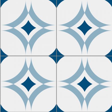 Wandpaneel Cosa, blauw, mat