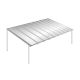 Polycarbonaat kanaalplaten dak transparant compleet, vrijstaand, breedte tot 10 m x diepte tot 4 m