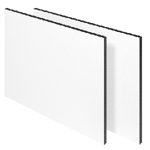 HPL plaat wit RAL 9016