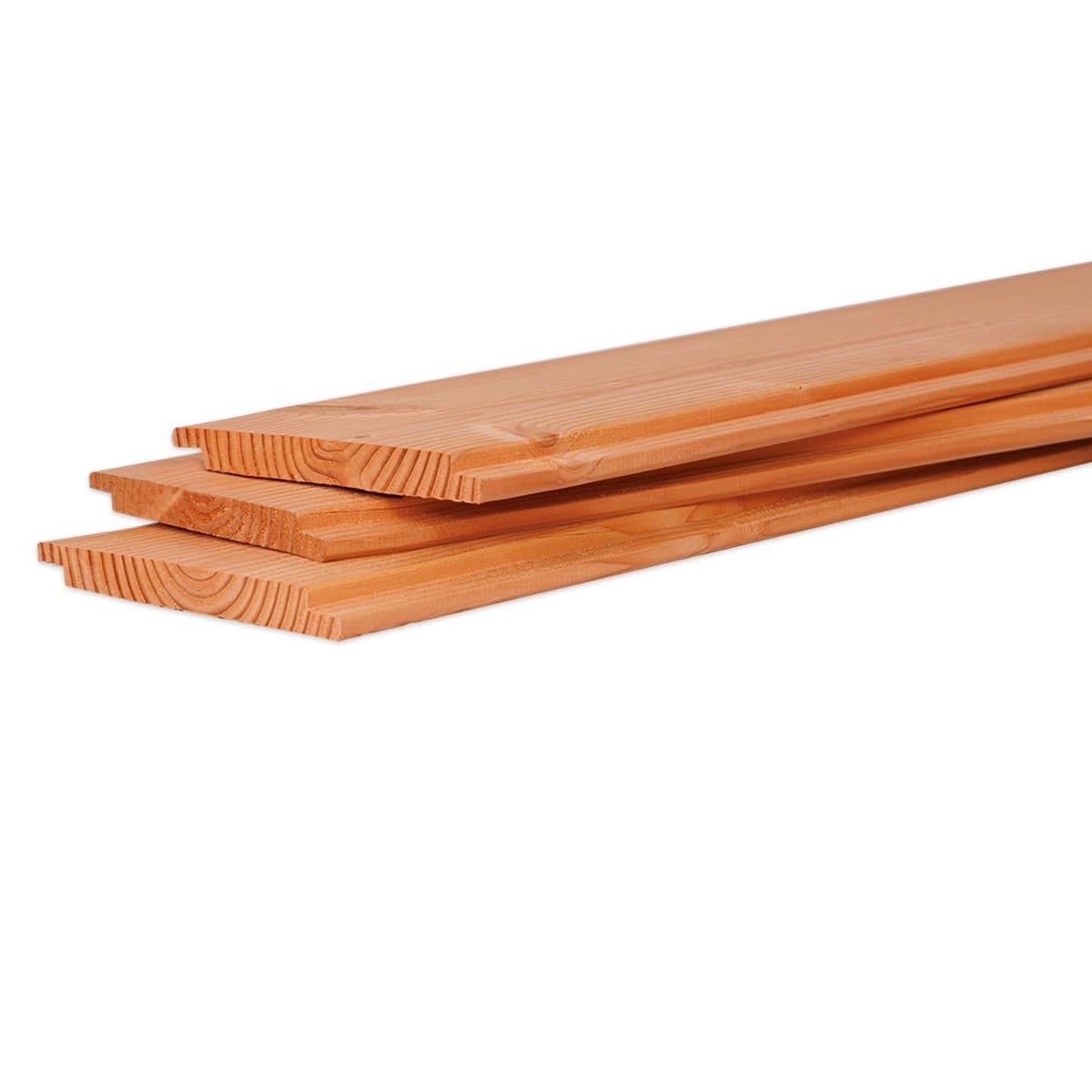 Sponningsplank douglas hout met vellingrand 19 x 180