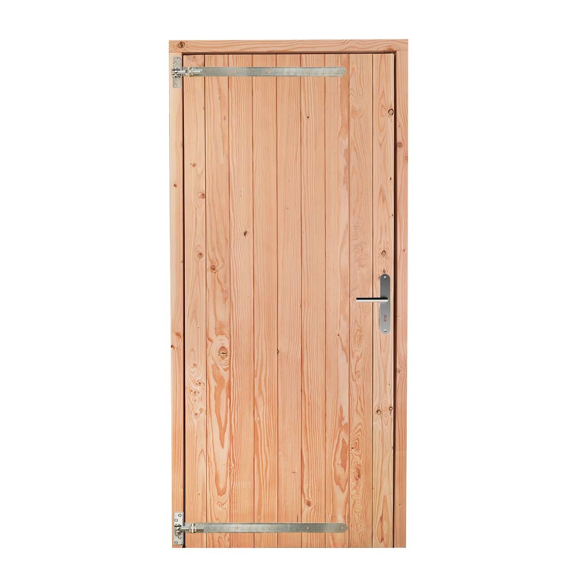 Douglas houten deur enkel, inclusief blank beslag