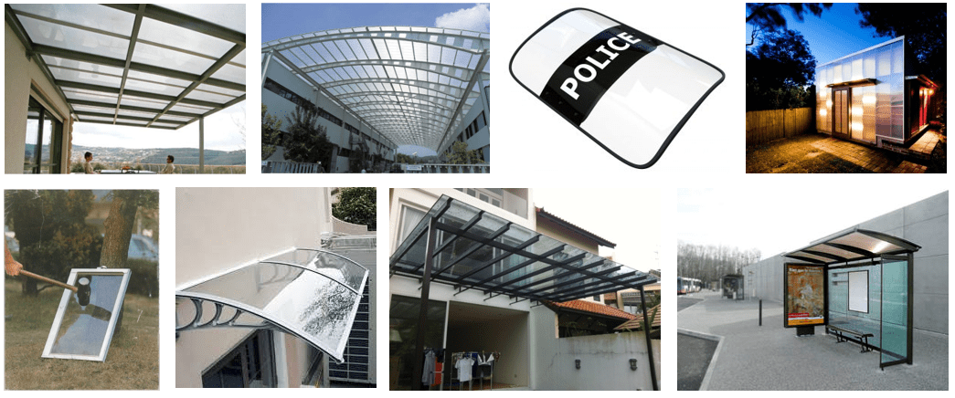 Polycarbonaat-lexan platen